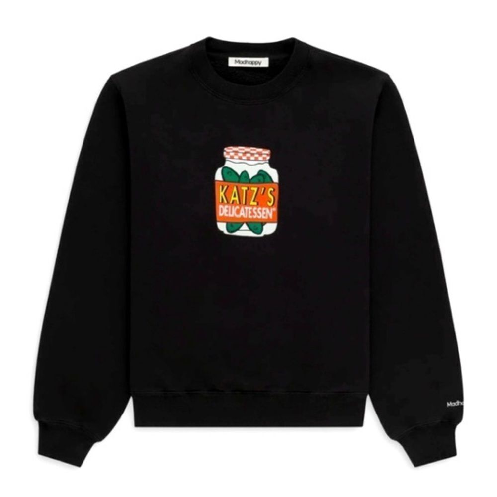 Madhappy x Katz’s Delicatessen Limited Edition Fleece Sweatshirt Unisex XS NEW